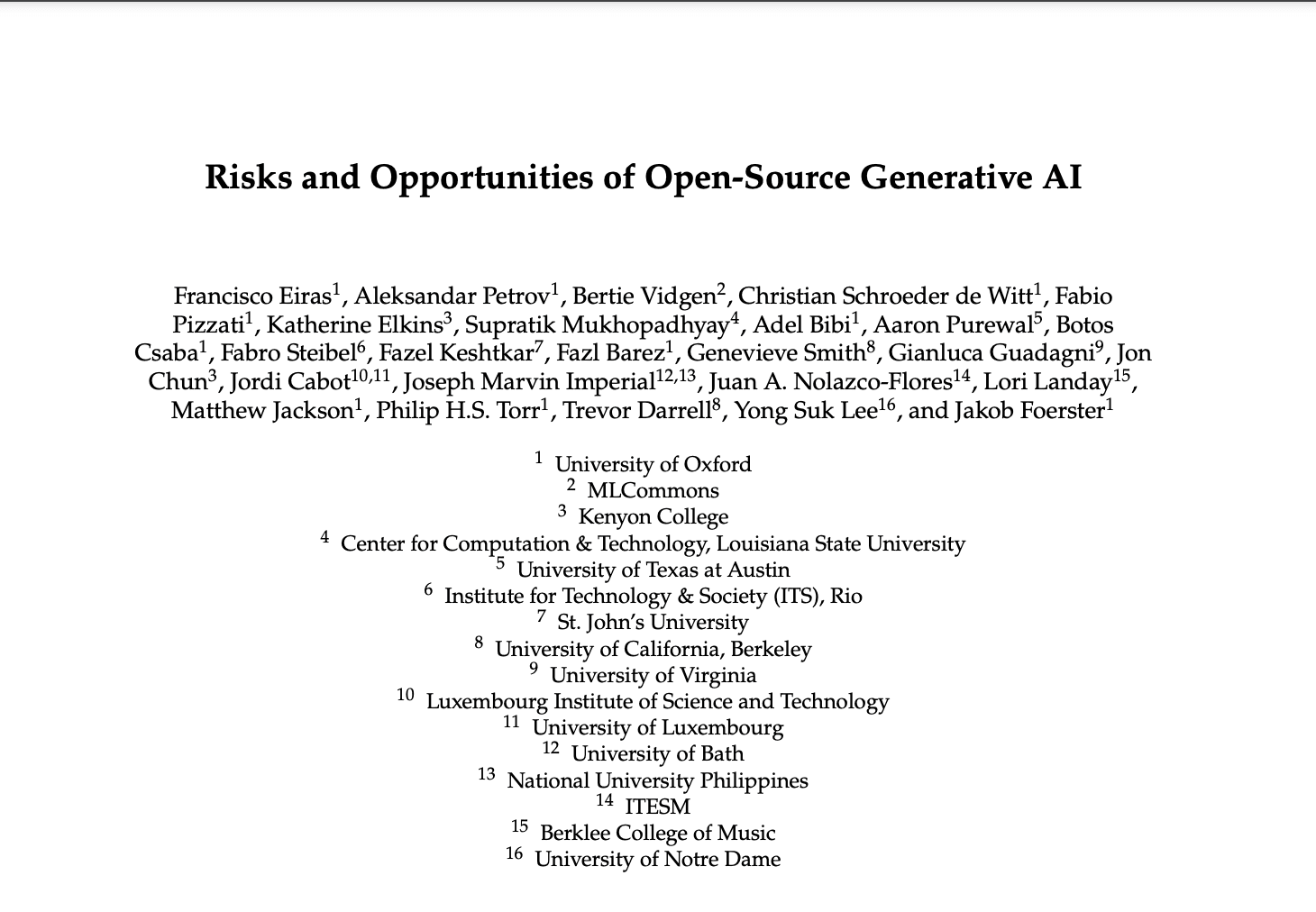 Risks and Opportunities of Open-Source Generative AI